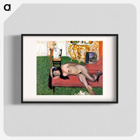 アートポスター-Woman on a Couch - アンリ マティス Poster.