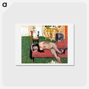 アートポストカード-Woman on a Couch - アンリ マティス Postcard.