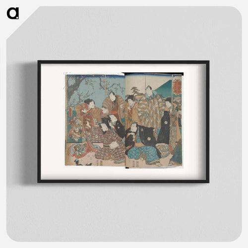 Ōban Triptych, Center and Left Sheets
 - 歌川 国貞 Poster.