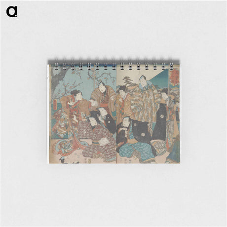 アートメモ帳-Ōban Triptych, Center and Left Sheets
 - 歌川 国貞 Memo.