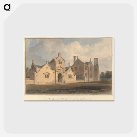 アートポストカード-East View of Trevalyn Hall, Denbighshire
 - イェール大学アートギャラリー Postcard.