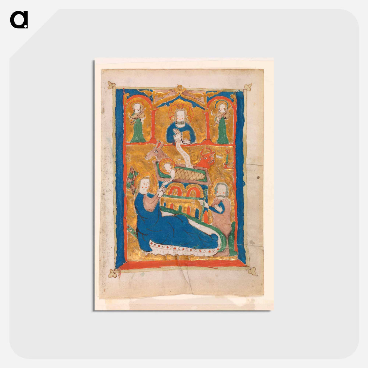 アートポストカード-The Nativity with God the Father, Joseph, and Angels
 - バーンズ・コレクション Postcard.