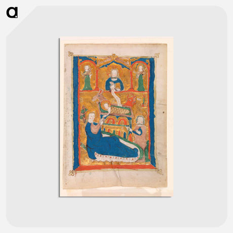 アートポストカード-The Nativity with God the Father, Joseph, and Angels
 - バーンズ・コレクション Postcard.
