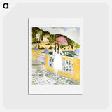 アートポストカード-Girl with Pink Umbrella - アンリ マティス Postcard.