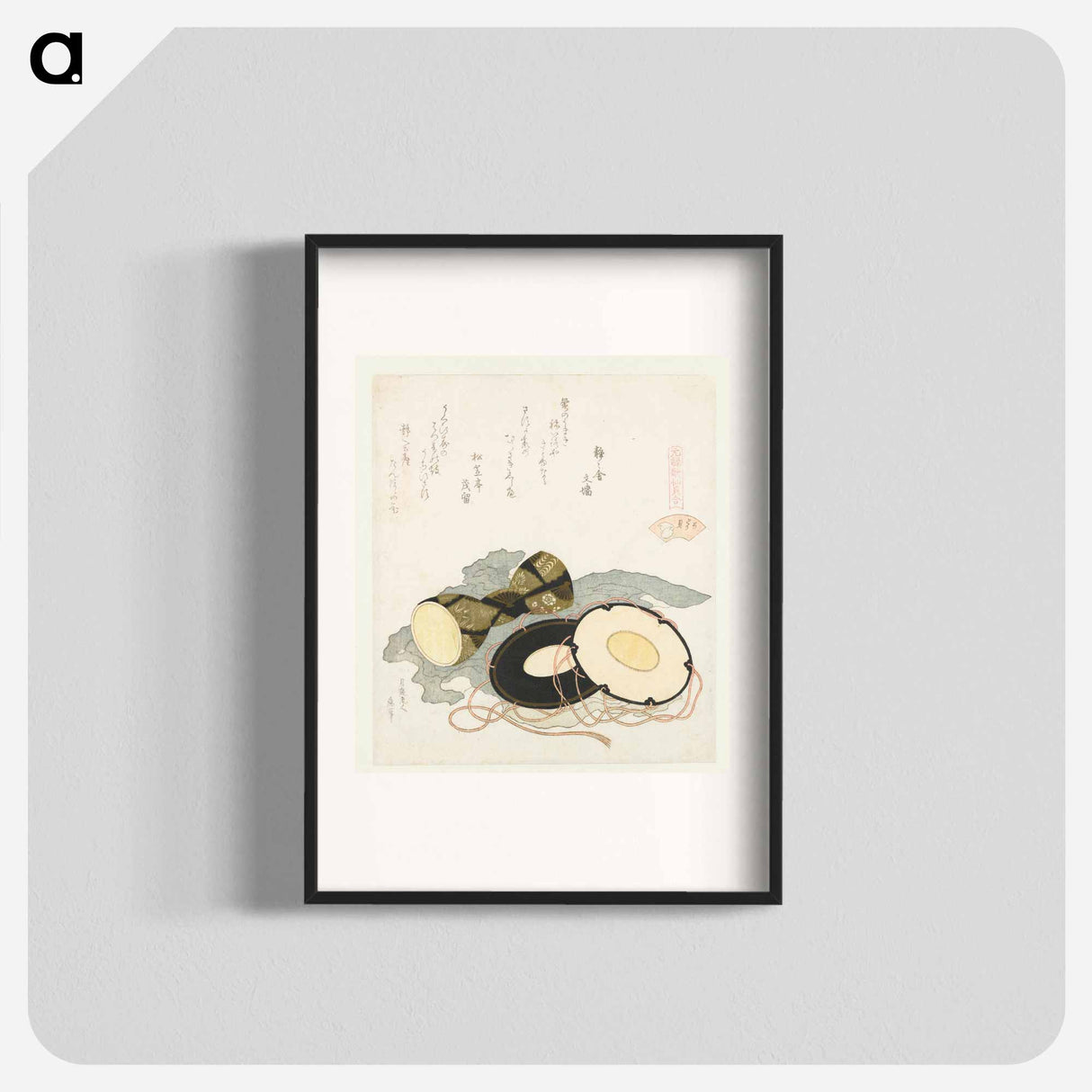 A comparison of Genroku poems and shells - Katsushika Hokusai Poster.