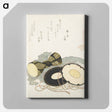 アートパネル-A comparison of Genroku poems and shells - 葛飾 北斎 Canvas.