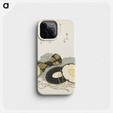 元禄歌仙貝合 - 葛飾 北斎 Phone Case.
