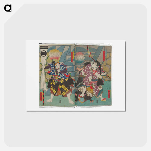 Vertical Ōban Diptych
 - 歌川 国貞 Postcard.