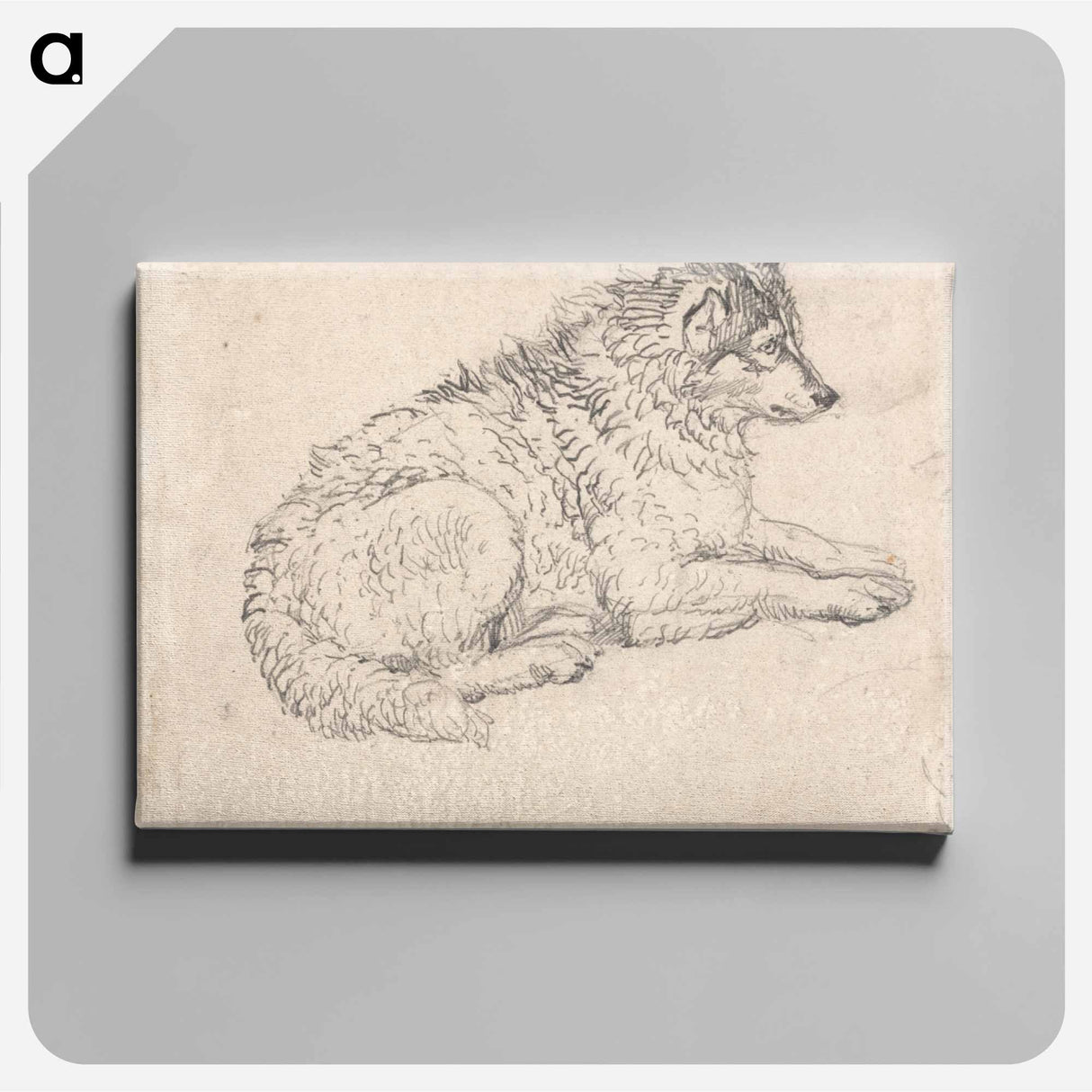 アートパネル-Arctic Dog, Facing Right
 - イェール大学アートギャラリー Canvas.