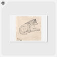 アートポストカード-Arctic Dog, Facing Right
 - イェール大学アートギャラリー Postcard.