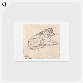 アートポストカード-Arctic Dog, Facing Right
 - イェール大学アートギャラリー Postcard.