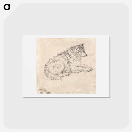 アートポストカード-Arctic Dog, Facing Right
 - イェール大学アートギャラリー Postcard.