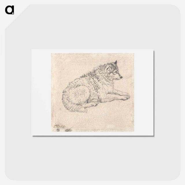 アートポストカード-Arctic Dog, Facing Right
 - イェール大学アートギャラリー Postcard.