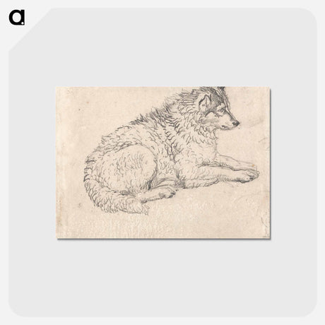 アートポストカード-Arctic Dog, Facing Right
 - イェール大学アートギャラリー Postcard.