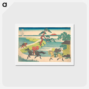 アートポストカード-Sekiya Village on the Sumida River - 葛飾 北斎 Postcard.