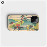 Sekiya Village on the Sumida River - Katsushika Hokusai Phone Case.