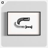 アートポスター-Victorian Dagger Engraving
 - 大英図書館 Poster.