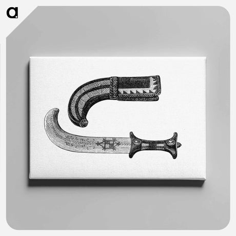 アートパネル-Victorian Dagger Engraving
 - 大英図書館 Canvas.