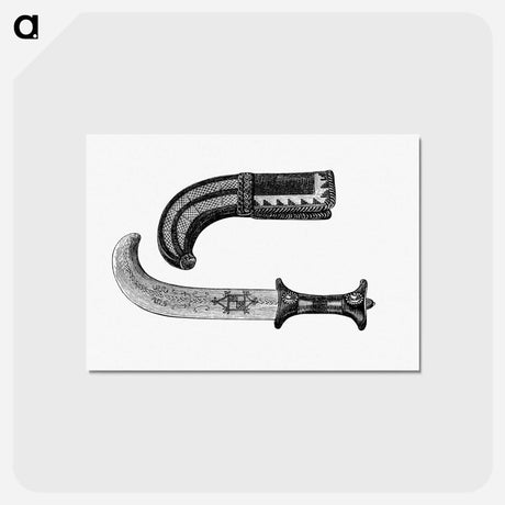 アートポストカード-Victorian Dagger Engraving
 - 大英図書館 Postcard.