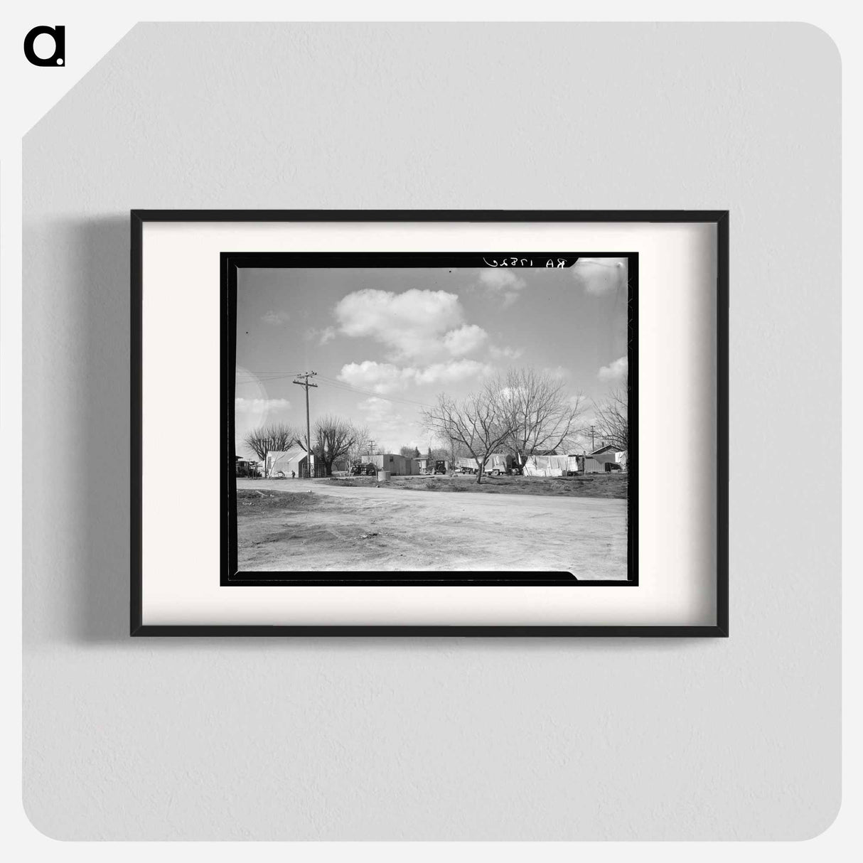 Housing for Oklahoma refugees - Dorothea Lange Poster.