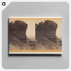 アートパネル-Watch Tower, near Castle Rock Station, Echo Kanyon
 - エドワード マイブリッジ Canvas.