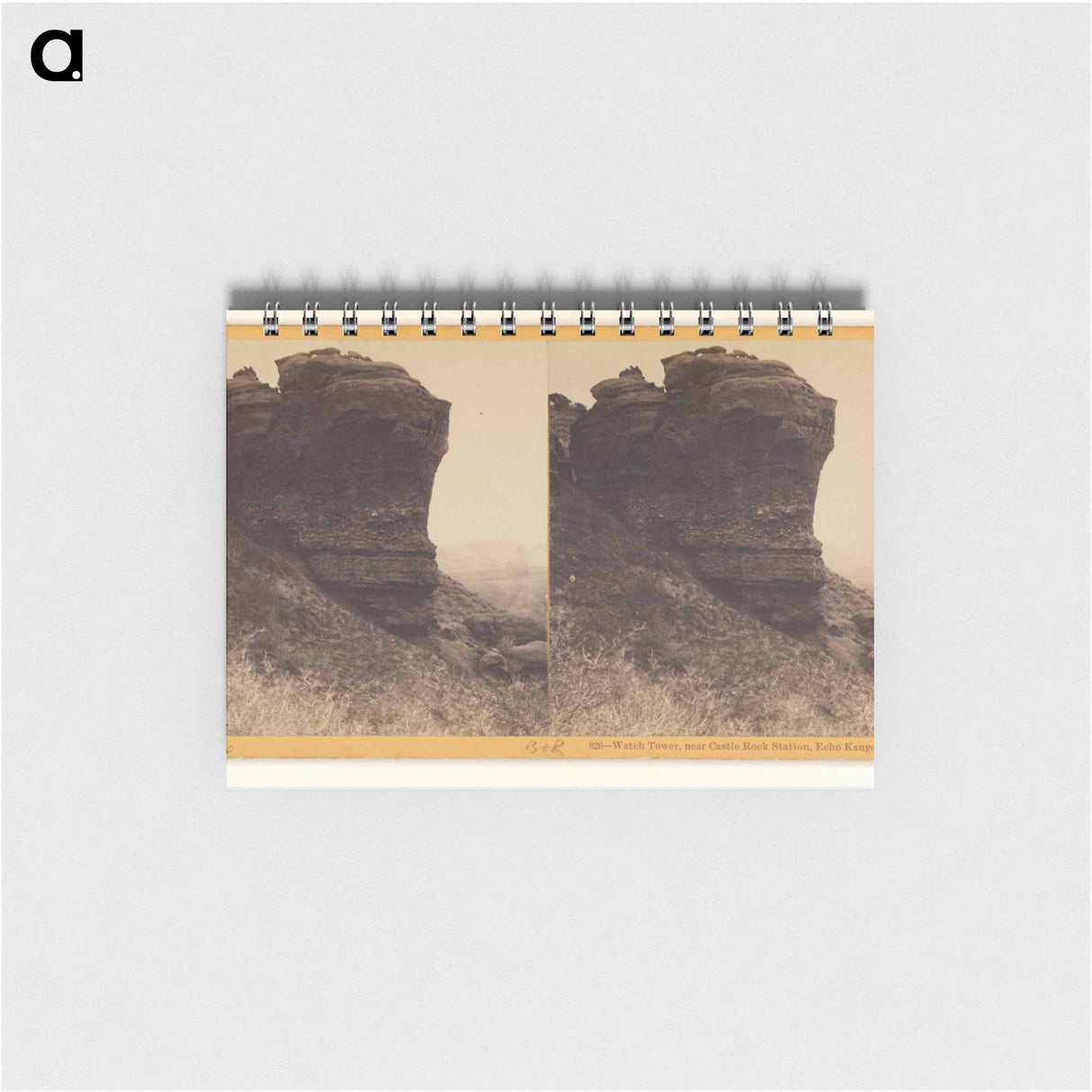 アートメモ帳-Watch Tower, near Castle Rock Station, Echo Kanyon
 - エドワード マイブリッジ Memo.