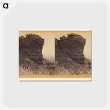 アートポストカード-Watch Tower, near Castle Rock Station, Echo Kanyon
 - エドワード マイブリッジ Postcard.