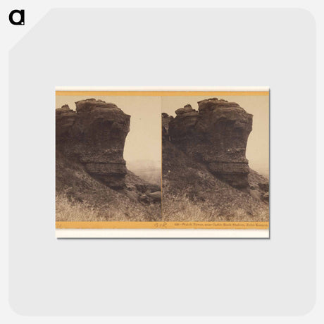 アートポストカード-Watch Tower, near Castle Rock Station, Echo Kanyon
 - エドワード マイブリッジ Postcard.
