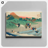 Hokusai's Poem - Katsushika Hokusai Canvas.