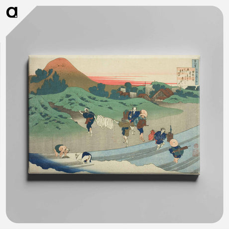 アートパネル-Hokusai's Poem - 葛飾 北斎 Canvas.