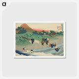 アートポストカード-Hokusai's Poem - 葛飾 北斎 Postcard.