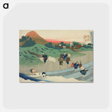 アートポストカード-Hokusai's Poem - 葛飾 北斎 Postcard.