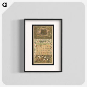 アートポスター-Kalenderblad voor mei 1912 met kievitseieren en kemphanen - テオ ヴァン ホイテマ Poster.