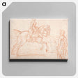 アートパネル-A Lady Riding Side-Saddle, Turns to Look at a Dismounted Rider
 - イェール大学アートギャラリー Canvas.