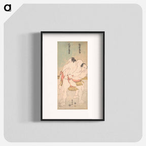 アートポスター-Hokusai's sumo wrestler - 葛飾 北斎 Poster.