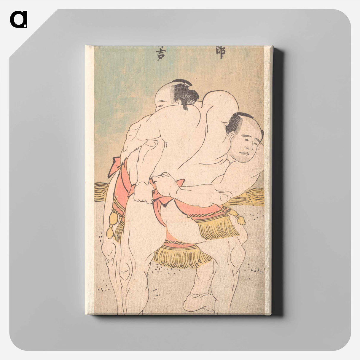 Hokusai's sumo wrestler - Katsushika Hokusai Canvas.