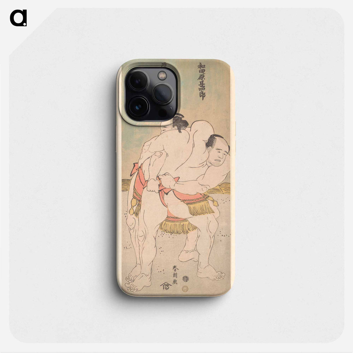 Hokusai's sumo wrestler - Katsushika Hokusai Phone Case.