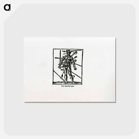 アートポストカード-Bloodletting: The Wound Man
 - 国立医学図書館 Postcard.