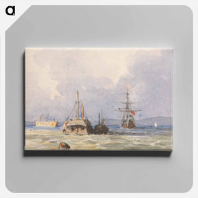 アートパネル-"In Portsmouth Harbor"
 - イェール大学アートギャラリー Canvas.