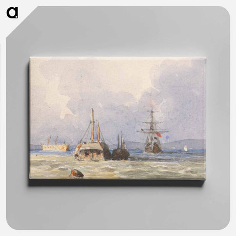 アートパネル-"In Portsmouth Harbor"
 - イェール大学アートギャラリー Canvas.