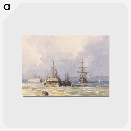 アートポストカード-"In Portsmouth Harbor"
 - イェール大学アートギャラリー Postcard.
