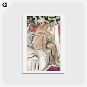 アートポストカード-Nude on a Sofa - アンリ マティス Postcard.