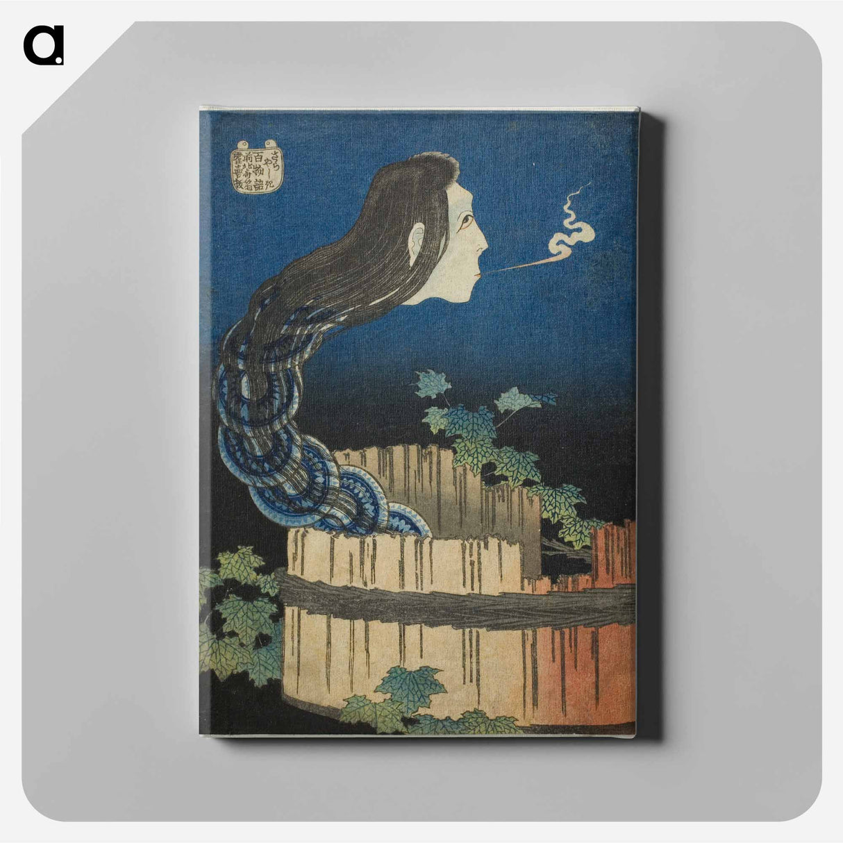 The Mansion of the Plates - Katsushika Hokusai Canvas.