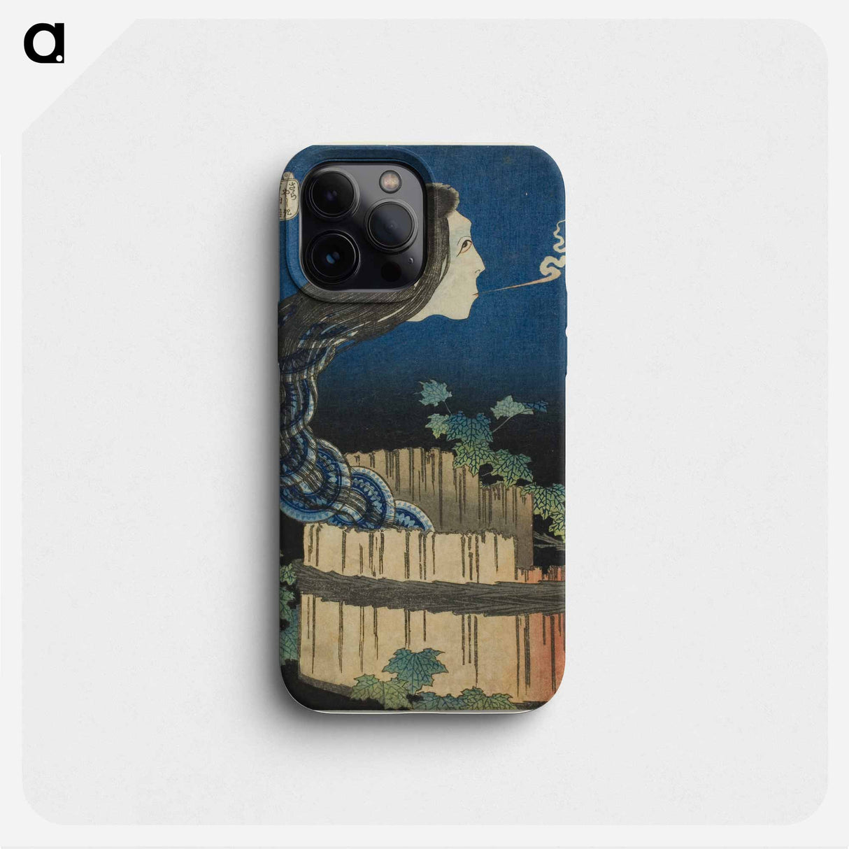 The Mansion of the Plates - Katsushika Hokusai Phone Case.