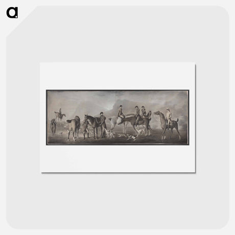 アートポストカード-Tom Conolly of Castletown Hunting with His Friends
 - イェール大学アートギャラリー Postcard.