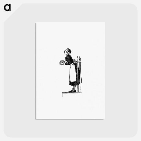 アートポストカード-Retro Housewife from Laughing Ann
 - 大英図書館 Postcard.