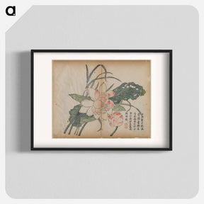 アートポスター-Flowering Lotus and Bud
 - クリーブランド美術館 Poster.
