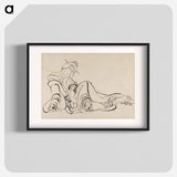 アートポスター-Hokusai's Album of Sketches - 葛飾 北斎 Poster.