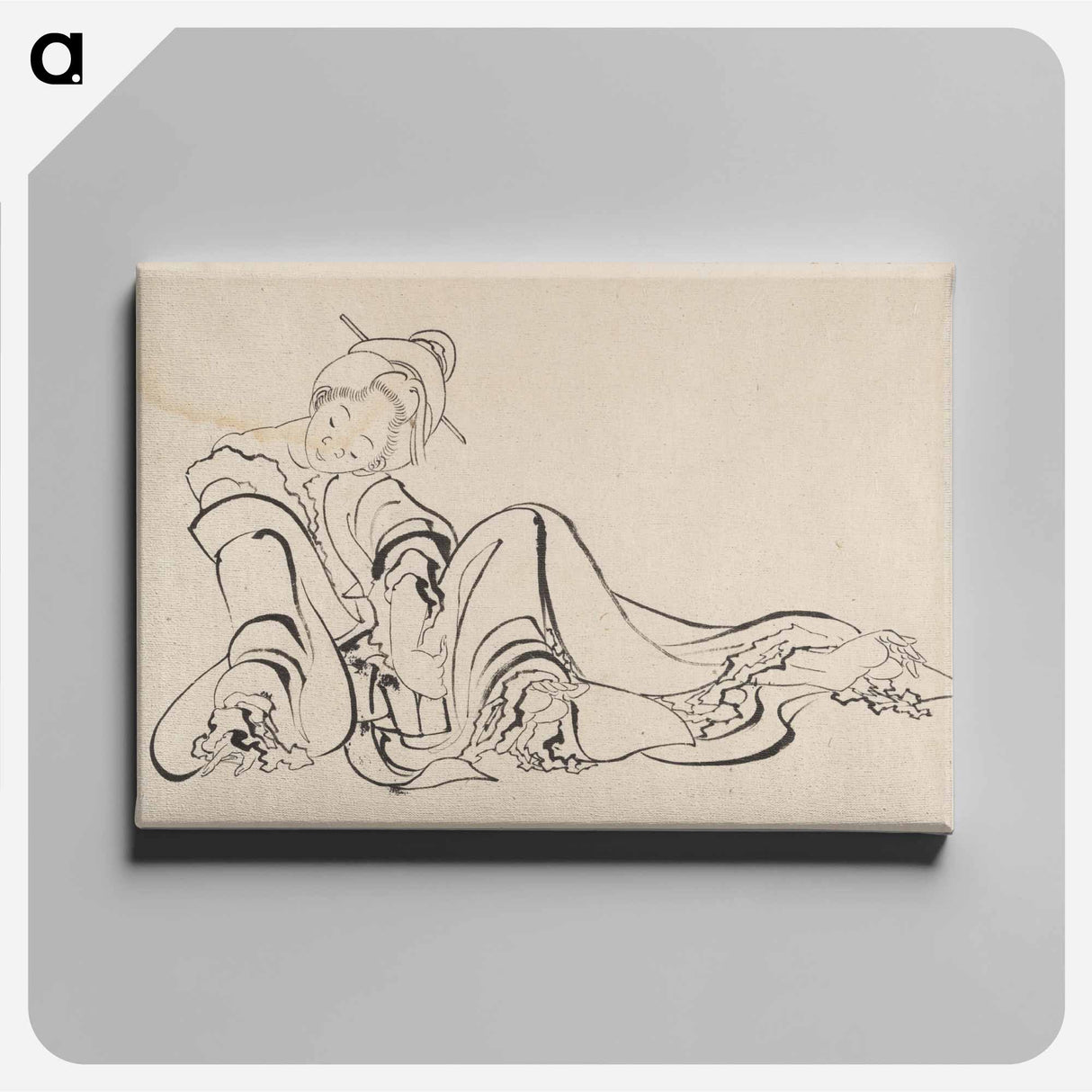 アートパネル-Hokusai's Album of Sketches - 葛飾 北斎 Canvas.