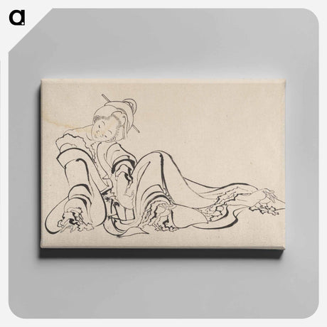 アートパネル-Hokusai's Album of Sketches - 葛飾 北斎 Canvas.